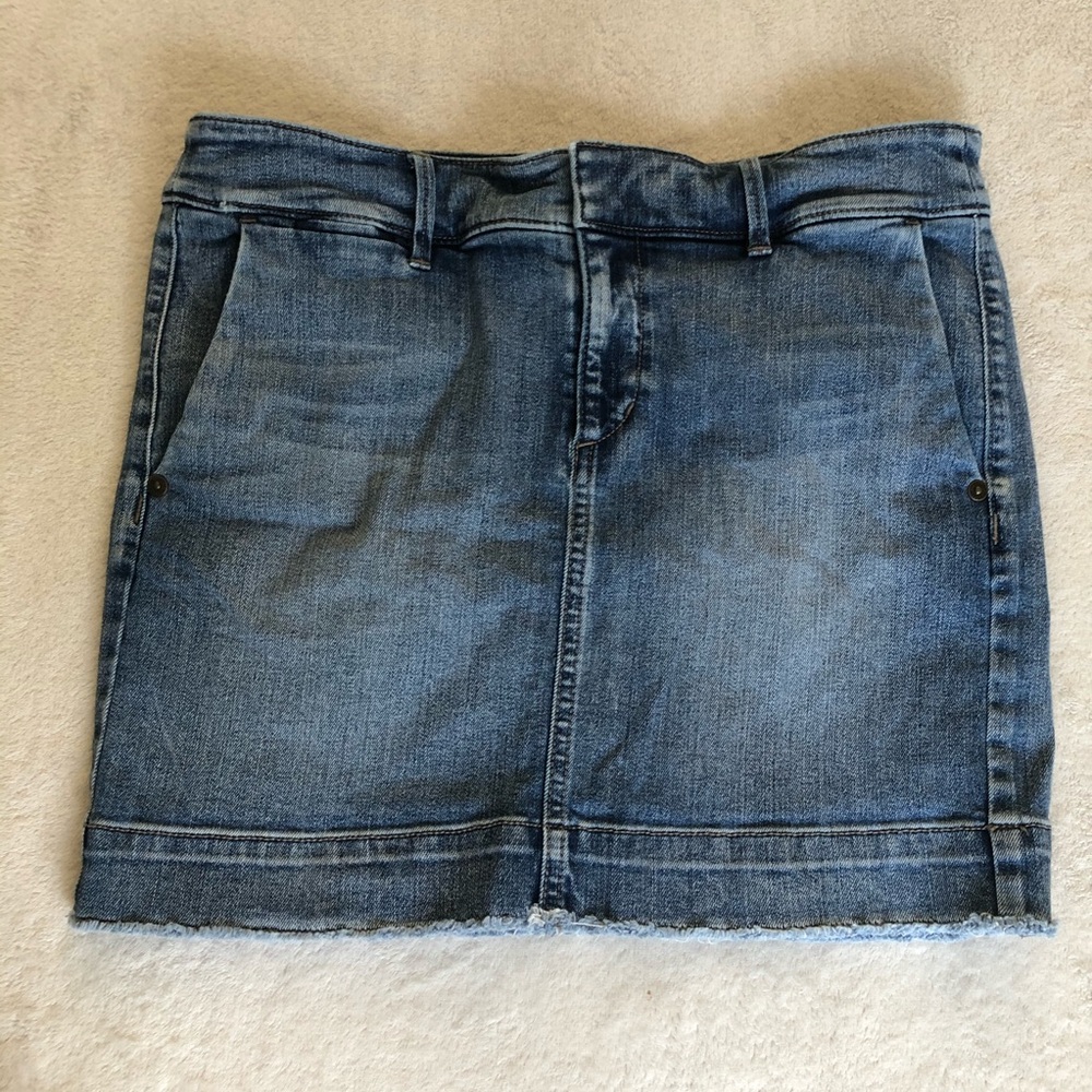 LOFT Denim Mini Skirt